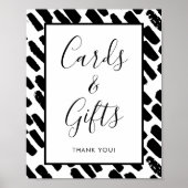 Poster Panneau moderne Cartes et Cadeaux (Devant)