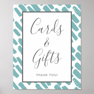 Poster Panneau moderne Cartes et Cadeaux