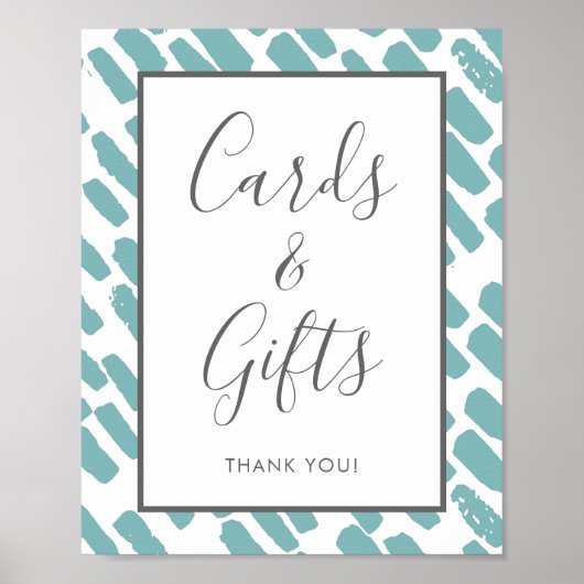 Poster Panneau moderne Cartes et Cadeaux (Devant)