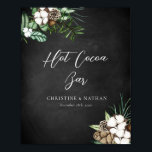 Poster Panneau moderne Chalkboard Mariage Hot Cocoa Bar<br><div class="desc">Panneau moderne Chalkboard Mariage Hot Cocoa Bar</div>