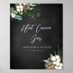 Poster Panneau moderne Chalkboard Mariage Hot Cocoa Bar<br><div class="desc">Panneau moderne Chalkboard Mariage Hot Cocoa Bar</div>