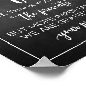 Poster Panneau moderne Chalkboard Mariages Cadeaux (Coin)