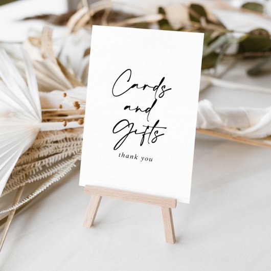 Poster Panneau moderne et élégant pour cartes et cadeaux