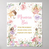 Poster Panneau Momosa Bar Fée Florale Jardin bébé Fille (Devant)