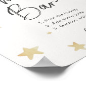 Poster Panneau Moon Stars Baby shower Mimosa Bar (Coin)
