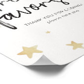 Poster Panneau Moon Stars Baby shower Traitements & Faveu (Coin)