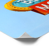 Poster Panneau Motel Buckaroo, Tucumcari, Nouveau-Mexique (Coin)