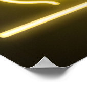 Poster Panneau néon du paysage du désert (Coin)