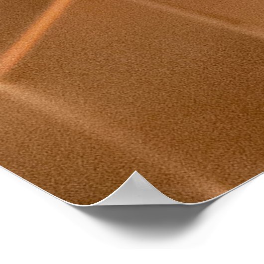 Poster Panneau nid d'abeilles Brown (Coin)