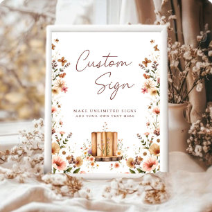 Poster Panneau Nouvelle Fête des mariées Florale personna