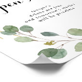 Poster Panneau Open Bar Mariage Géométrique Or (Coin)