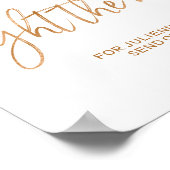 Poster Panneau or Rose 8x10 pour allumer les étincelles n (Coin)