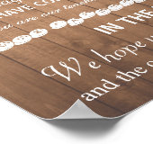 Poster Panneau ou carte mariage Merci - feux de fête (Coin)