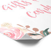 Poster Panneau Papillon Parties scintillant rose Cartes e (Coin)