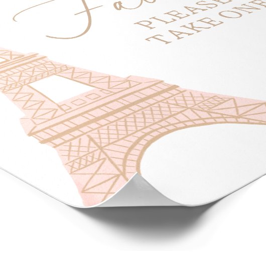 Poster Panneau Paris Tour Eiffel - Paris (Coin)