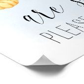 Poster Panneau Pays Citrouille Automne Baby shower Faveur (Coin)