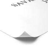 Poster Panneau personnalisable de verdure tropicale de pa (Coin)