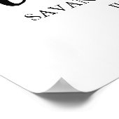 Poster Panneau personnalisable de verdure tropicale de pa (Coin)