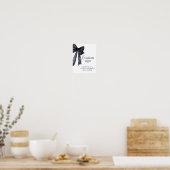 Poster Panneau personnalisé Arc noir panneau de douche nu (Cuisine)