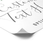 Poster Panneau personnalisé avec fleurs de pivoine romant (Coin)