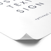 Poster Panneau personnalisé avec texte Simple Mountain Ca (Coin)