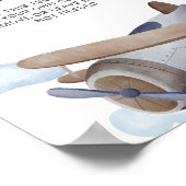 Poster Panneau personnalisé de fête d'anniversaire de l'a (Coin)