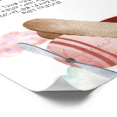 Poster Panneau personnalisé de fête d'anniversaire de l'a (Coin)