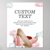 Poster Panneau personnalisé de fête d'anniversaire de l'a (Devant)