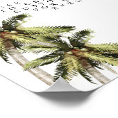 Poster Panneau personnalisé de palmier tropical minimal m (Coin)