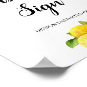 Poster Panneau personnalisé été citron agrumes créez vous (Coin)