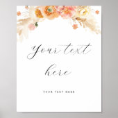 Poster Panneau personnalisé modifiable, panneau Mariage f (Devant)