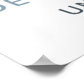 Poster Panneau personnalisé nautique - Bleu (Coin)