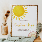 Poster Panneau personnalisé Sunshine Arc-en-ciel Super 1e