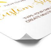 Poster Panneau personnalisé Sunshine Arc-en-ciel Super 1e (Coin)