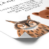 Poster Panneau personnalisé Woodland Party (Coin)