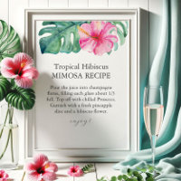 Panneau Pétales tropicales et Prosecco Mimosa
