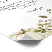 Poster Panneau Petit Baby shower Citrouille Dipaer Raffle (Coin)