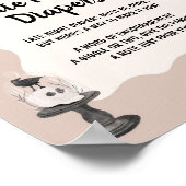 Poster Panneau Petit Boo Gothique Bébé Late Nuit Diapeurs (Coin)