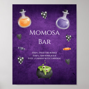 Poster Panneau Petit Boo Halloween Baby shower Momosa Bar