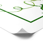 Poster Panneau Petit Citrouille temps Baby shower temps (Coin)