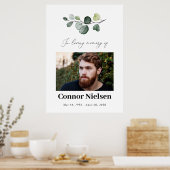 Poster Panneau Photo Célébration De Vie Feuillage Aquarel (Cuisine)