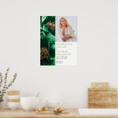 Poster Panneau photo de célébration de funérailles vertes (Cuisine)