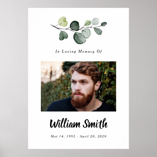 Poster Panneau photo, Panneau de célébration de la vie (Devant)