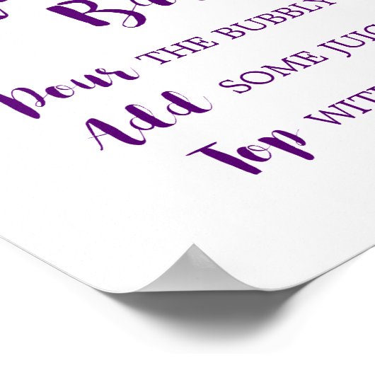 Poster Panneau Plum violet Jardin Mimosa (Coin)