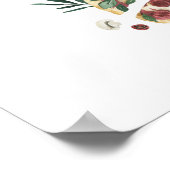 Poster Panneau pour Baby Shower : L'amour et la pizza, c' (Coin)