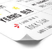 Poster Panneau pour le premier jour d'école de l'enfant (Coin)