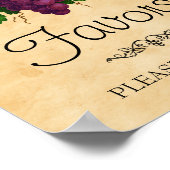 Poster Panneau pour les cadeaux de mariage de la fête de  (Coin)