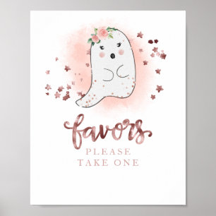 Poster Panneau pour les Faveurs de Baby Shower d'Hallowee