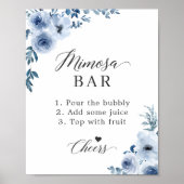 Poster Panneau pour un bar à Mimosa pour une Baby Shower (Devant)
