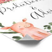 Poster Panneau Prédictions et conseils du Baby shower agr (Coin)